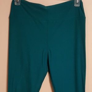 LulaRoe TC leggings teal solid